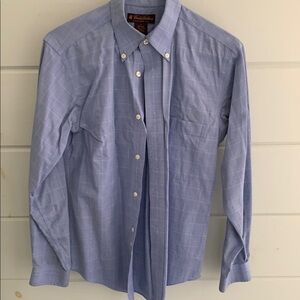 Brooks Brothers Light Blue Plaid Men's Shirt